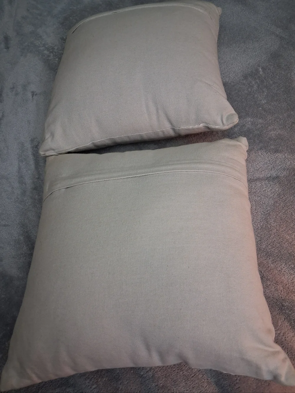 Set of 2 Decorative Throw Pillows with Metallic Embroidery